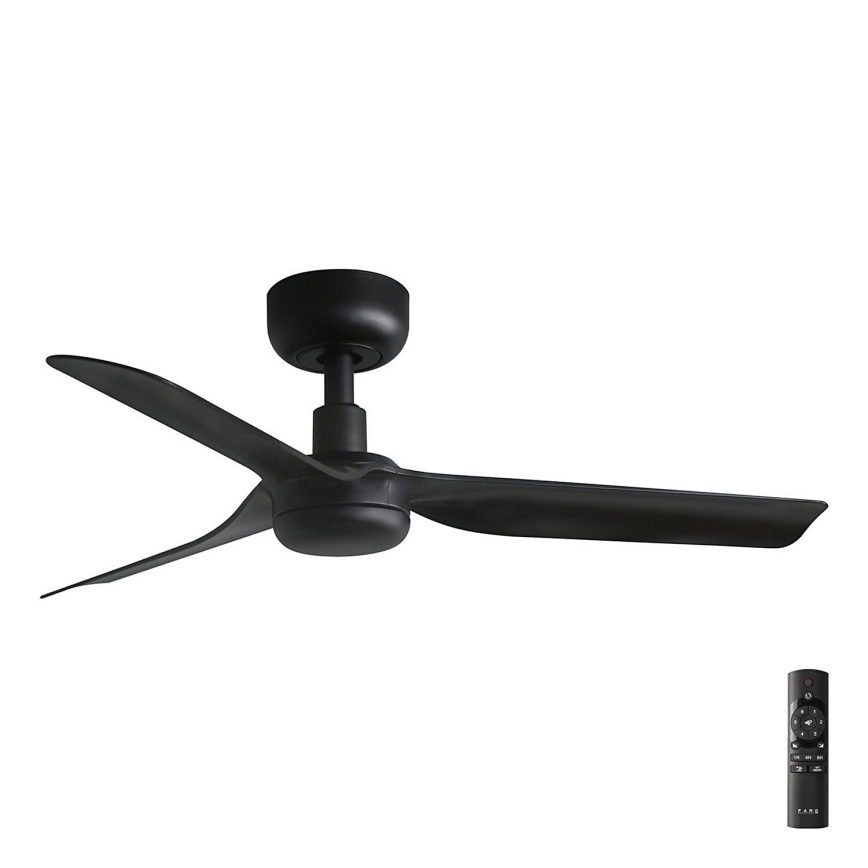 FARO 33822 - Ceiling fan MINI PUNT S black d. 90 cm + remote control