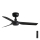 FARO 33822 - Ceiling fan MINI PUNT S black d. 90 cm + remote control