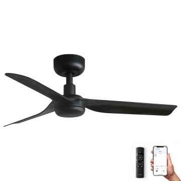 FARO 33822WP - Ceiling fan MINI PUNT S black d. 90 cm SMART + remote control