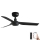 FARO 33822WP - Ceiling fan MINI PUNT S black d. 90 cm SMART + remote control