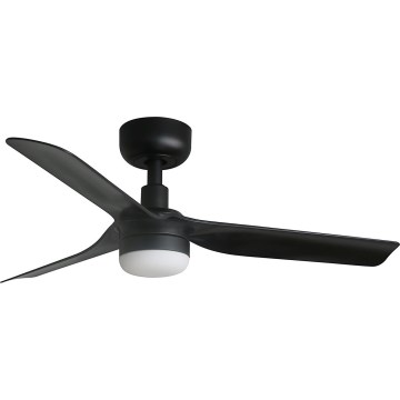 FARO 33822WT-1TW - LED Dimmable ceiling fan MINI PUNT S LED/10W/230V 2700/4000/6000K black d. 90 cm Wi-Fi Tuya + remote control