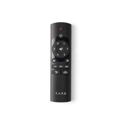 FARO 33822WT - Ceiling fan MINI PUNT S black d. 90 cm Wi-Fi Tuya + remote control
