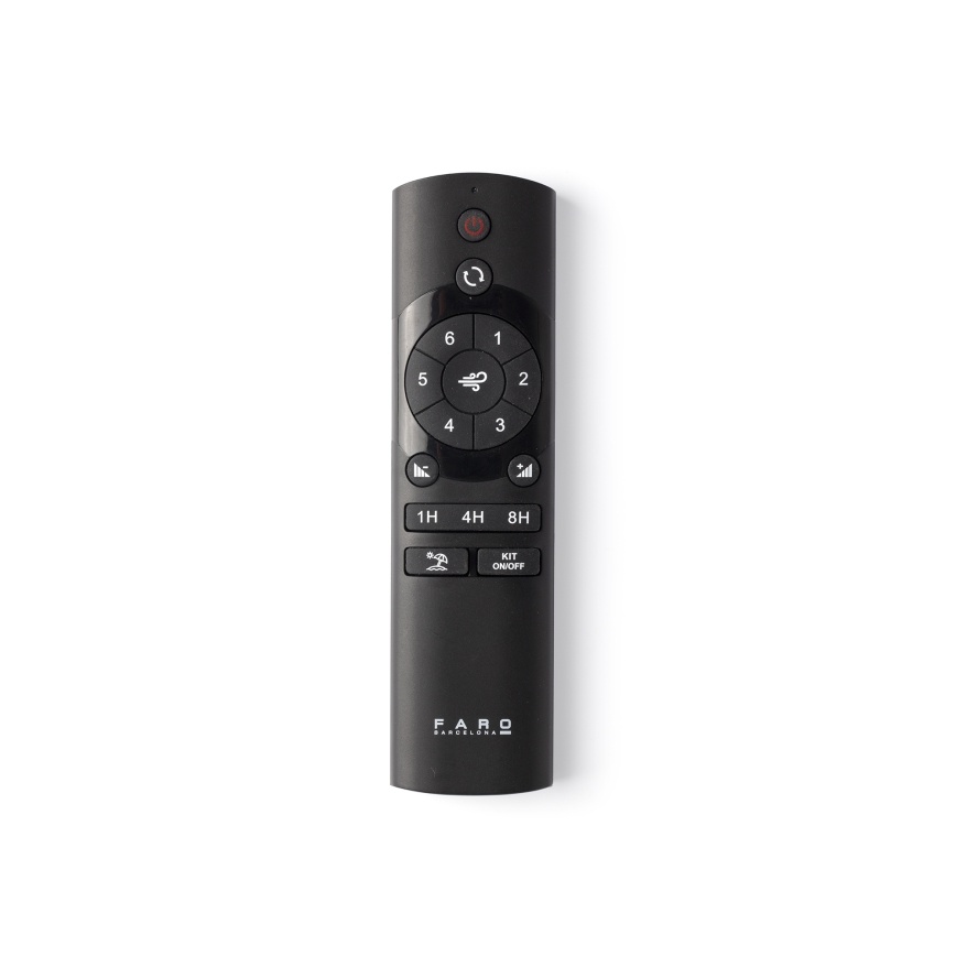 FARO 33822WT - Ceiling fan MINI PUNT S black d. 90 cm Wi-Fi Tuya + remote control