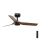 FARO 33823 - Ceiling fan MINI PUNT S brown/black d. 90 cm + remote control