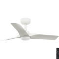 FARO 33824-1TW - HEY S LED dimmable ceiling fan LED/10W/230V 2700/3000/4000K white Ø 90 cm + remote control