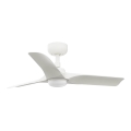 FARO 33824WT1S - LED Dimmable Ceiling Fan HEY S LED/10W/230V 2700/3000/4000K Ø 90 cm White Tuya Wi-Fi + Remote Control