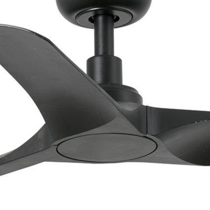 FARO 33825WP - Ceiling fan HEY S black d. 90 cm SMART + remote control