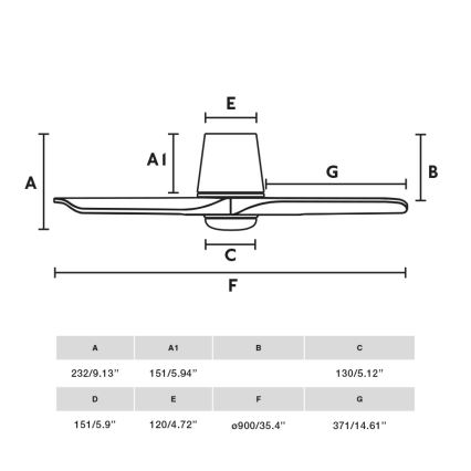 FARO 33826-1TW - LED Dimmable ceiling fan HEY TUB S LED/10W/230V 2700/4000/6000K white d. 90 cm + remote control