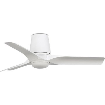 FARO 33826WT-1TW - LED Dimmable ceiling fan HEY TUB S LED/10W/230V 2700/4000/6000K white d. 90 cm Wi-Fi Tuya + remote control