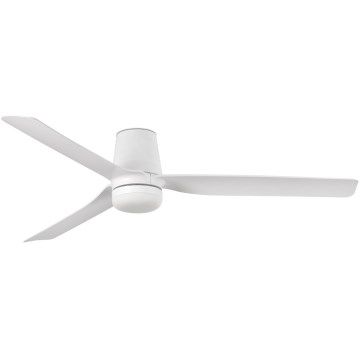 FARO 33828WT-1TW - LED Dimmable ceiling fan PUNT TUB M LED/18W/230V 3000/4200/6500K white d. 132 cm Wi-Fi Tuya + remote control