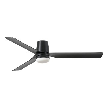 FARO 33830-1TW - LED Dimmable ceiling fan PUNT TUB M LED/18W/230V 3000/4200/6500K d. 130 cm black + remote control