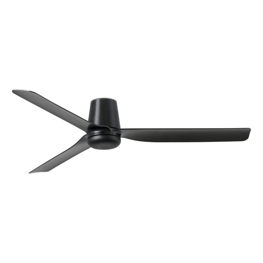 FARO 33830 - Ceiling fan PUNT TUB M black d. 130 cm + remote control