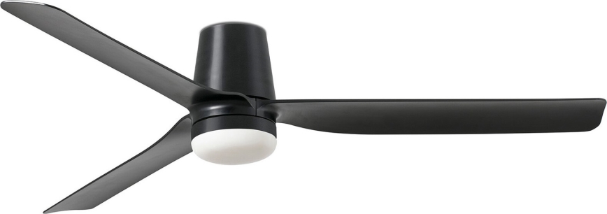 FARO 33830WT-1TW - LED Dimmable ceiling fan PUNT TUB M LED/18W/230V 3000/4200/6500K black d. 132 cm Wi-Fi Tuya + remote control