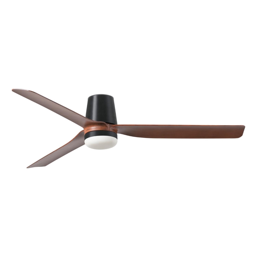 FARO 33831-1TW - LED Dimmable ceiling fan PUNT TUB M LED/18W/230V 3000/4200/6500K d. 130 cm brown/black + remote control