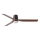 FARO 33831-1TW - LED dimmable ceiling fan PUNT TUB M LED/18W/230V, color-temperature switchable 2700/3000/4000K, Ø130 cm, brown/black + remote control