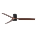 FARO 33831 - Ceiling fan PUNT TUB M brown/black d. 130 cm + remote control
