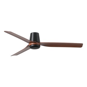 FARO 33831 - Ceiling fan PUNT TUB M brown/black d. 130 cm + remote control