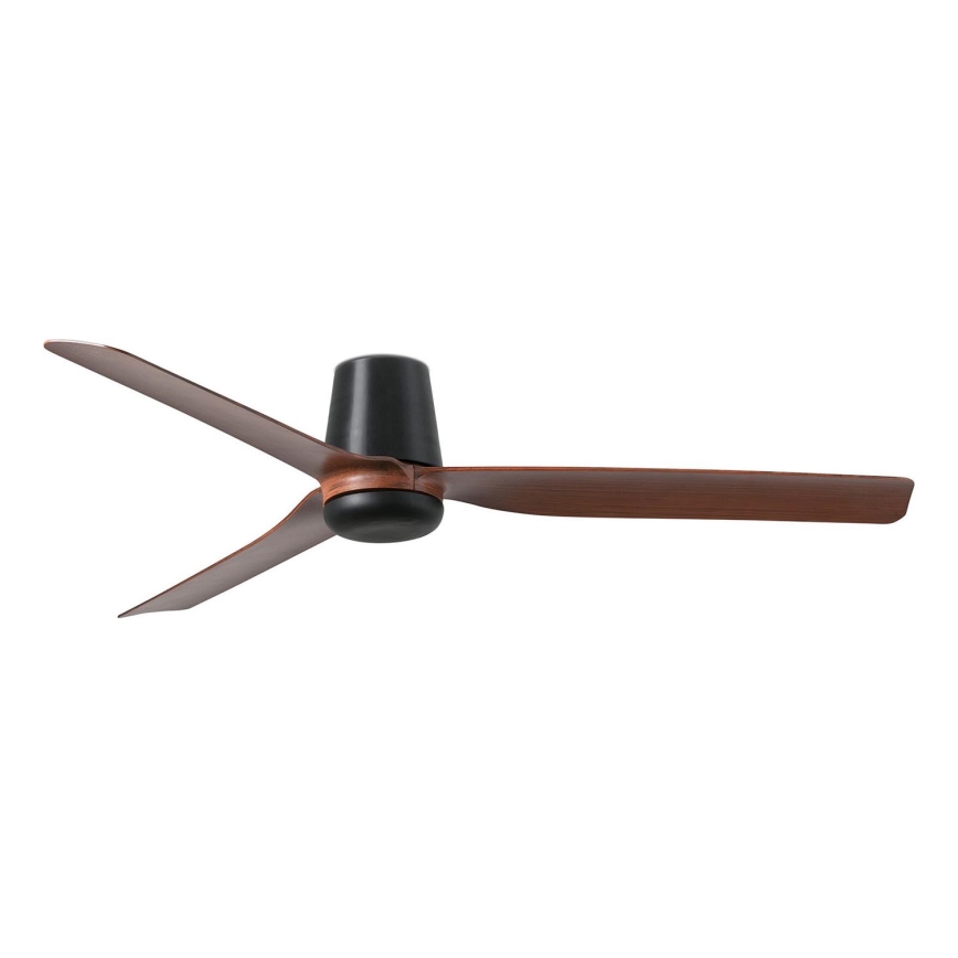 FARO 33831 - Ceiling fan PUNT TUB M brown/black d. 130 cm + remote control
