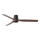 FARO 33831 - Ceiling fan PUNT TUB M brown/black d. 130 cm + remote control