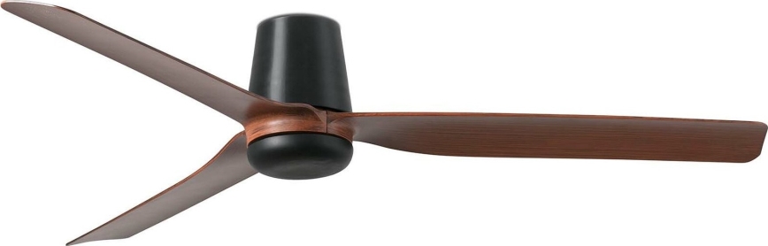 FARO 33831WT - Ceiling fan PUNT TUB M brown/black d. 132 cm Wi-Fi Tuya + remote control