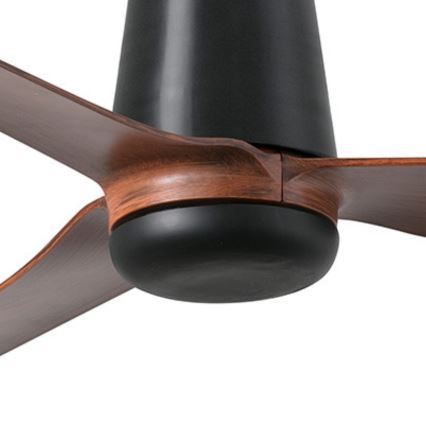 FARO 33831WT - Ceiling fan PUNT TUB M brown/black d. 132 cm Wi-Fi Tuya + remote control
