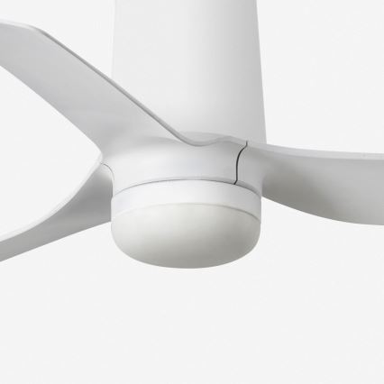 FARO 33832-1TW - Dimmable LED ceiling fan MINI PUNT TUB with 10W integrated LED, 230V, selectable 2700/3000/4000K, Ø 90 cm, white + remote control