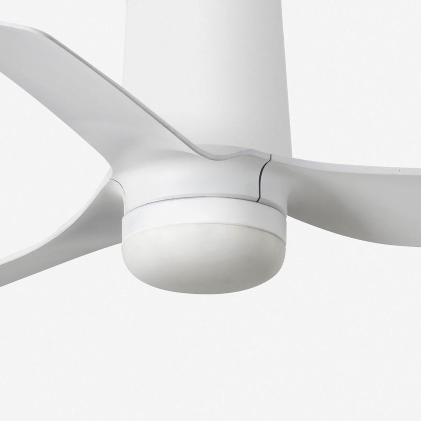 FARO 33832-1TW - Dimmable LED ceiling fan MINI PUNT TUB with 10W integrated LED, 230V, selectable 2700/3000/4000K, Ø 90 cm, white + remote control