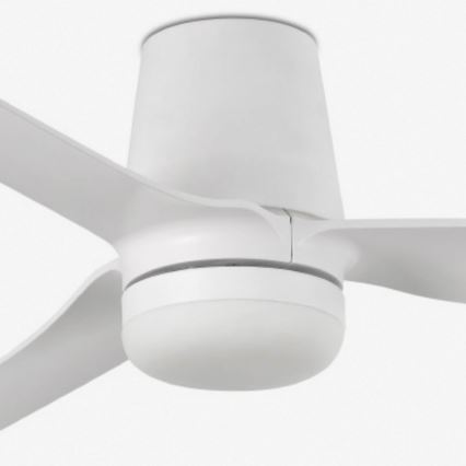 FARO 33832WT-1TW - LED Dimmable ceiling fan MINI PUNT TUB S LED/10W/230V 2700/4000/6000K white d. 90 cm Wi-Fi Tuya + remote control