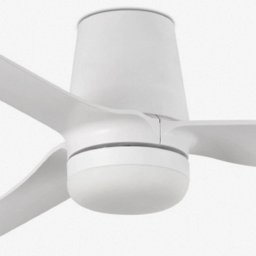 FARO 33832WT-1TW - LED Dimmable ceiling fan MINI PUNT TUB S LED/10W/230V 2700/4000/6000K white d. 90 cm Wi-Fi Tuya + remote control