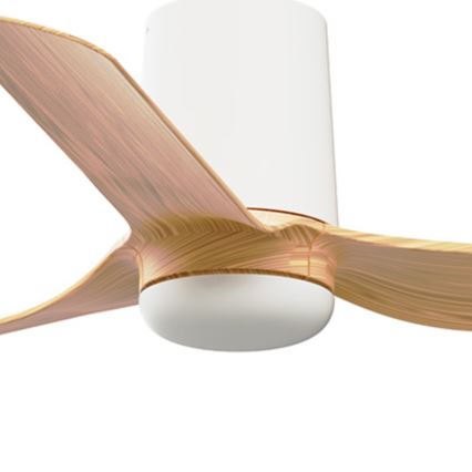FARO 33833 - Ceiling fan MINI PUNT TUB S brown/white d. 90 cm + remote control