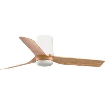 FARO 33833 - Ceiling fan MINI PUNT TUB S brown/white d. 90 cm + remote control