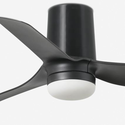 FARO 33834-1TW - Dimmable LED ceiling fan MINI PUNT TUB with LED/10W/230V 2700/3000/4000K dia. 90 cm black + remote control