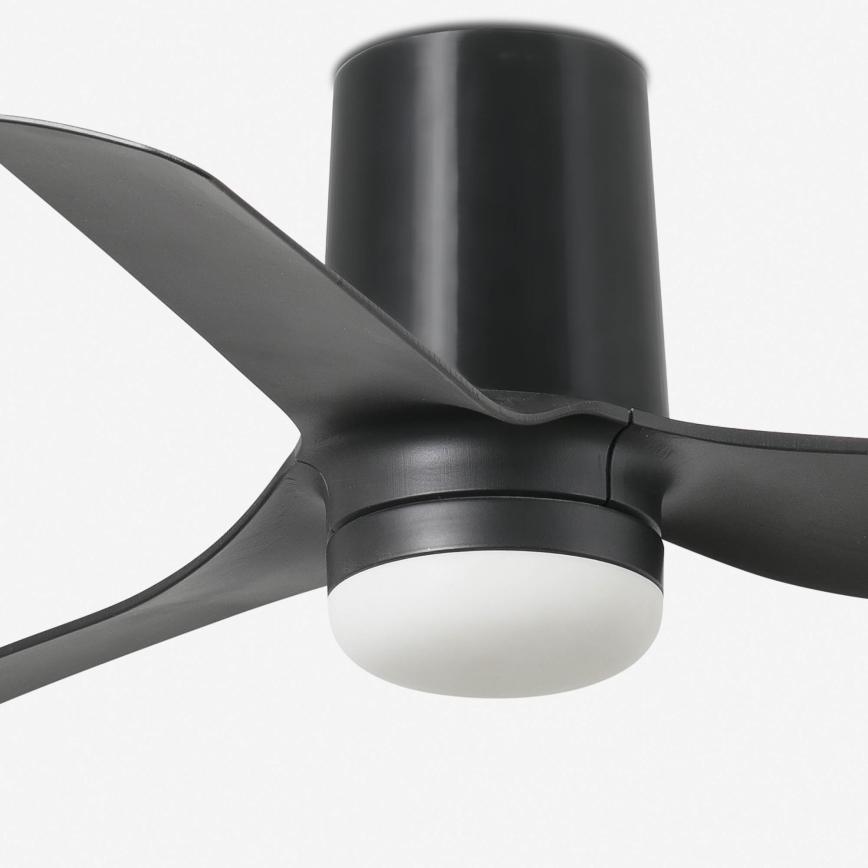 FARO 33834-1TW - Dimmable LED ceiling fan MINI PUNT TUB with LED/10W/230V 2700/3000/4000K dia. 90 cm black + remote control