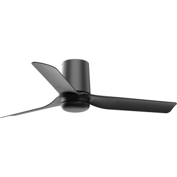 FARO 33834-Ceiling fan MINI PUNT TUB S black d. 90 cm + remote control
