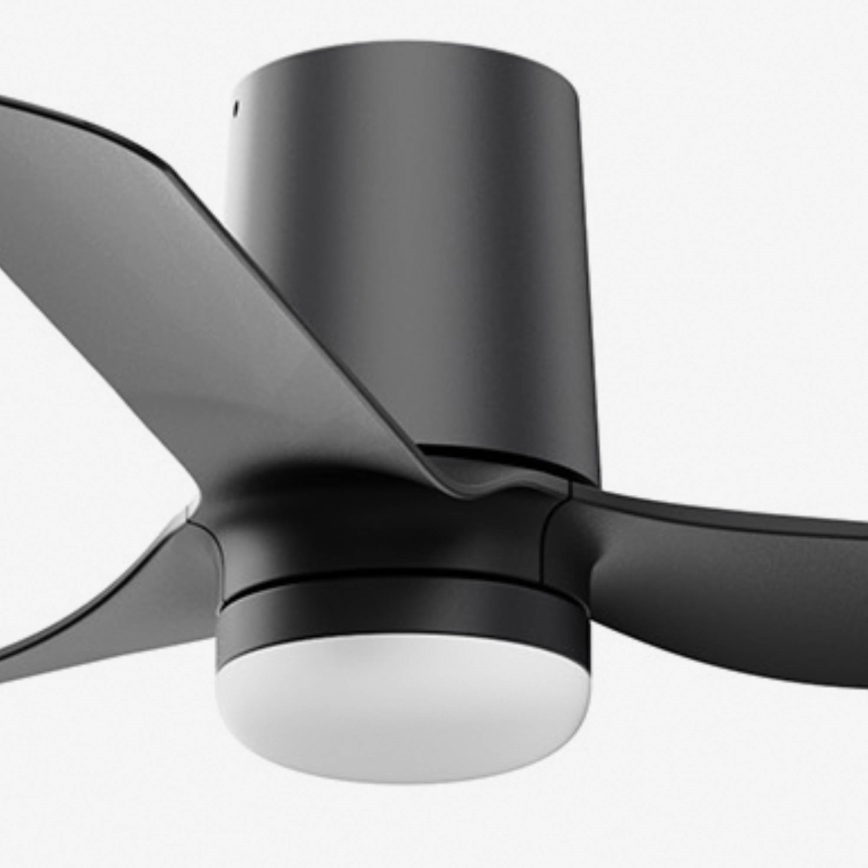 FARO 33834WT-1TW - LED Dimmable ceiling fan MINI PUNT TUB S LED/10W/230V 2700/4000/6000K black d. 90 cm Wi-Fi Tuya + remote control