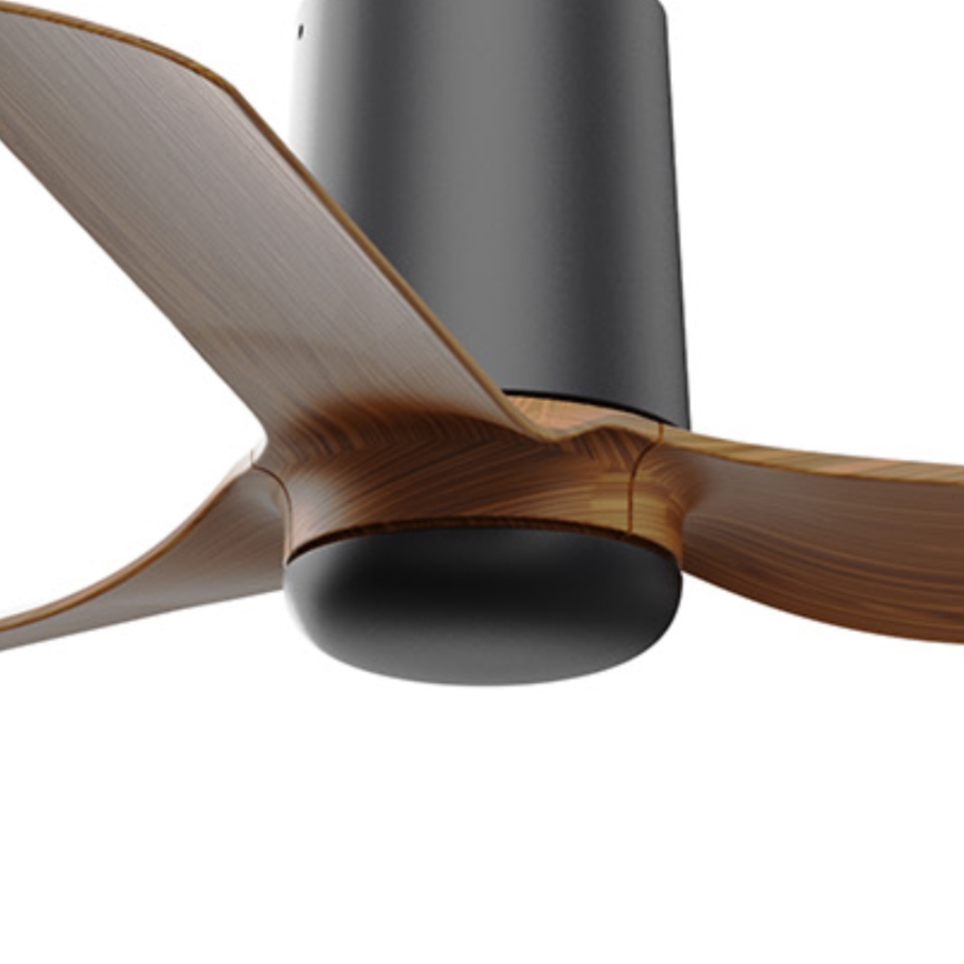 FARO 33835WT - Ceiling fan MINI PUNT TUB S brown/black d. 90 cm Wi-Fi Tuya + remote control