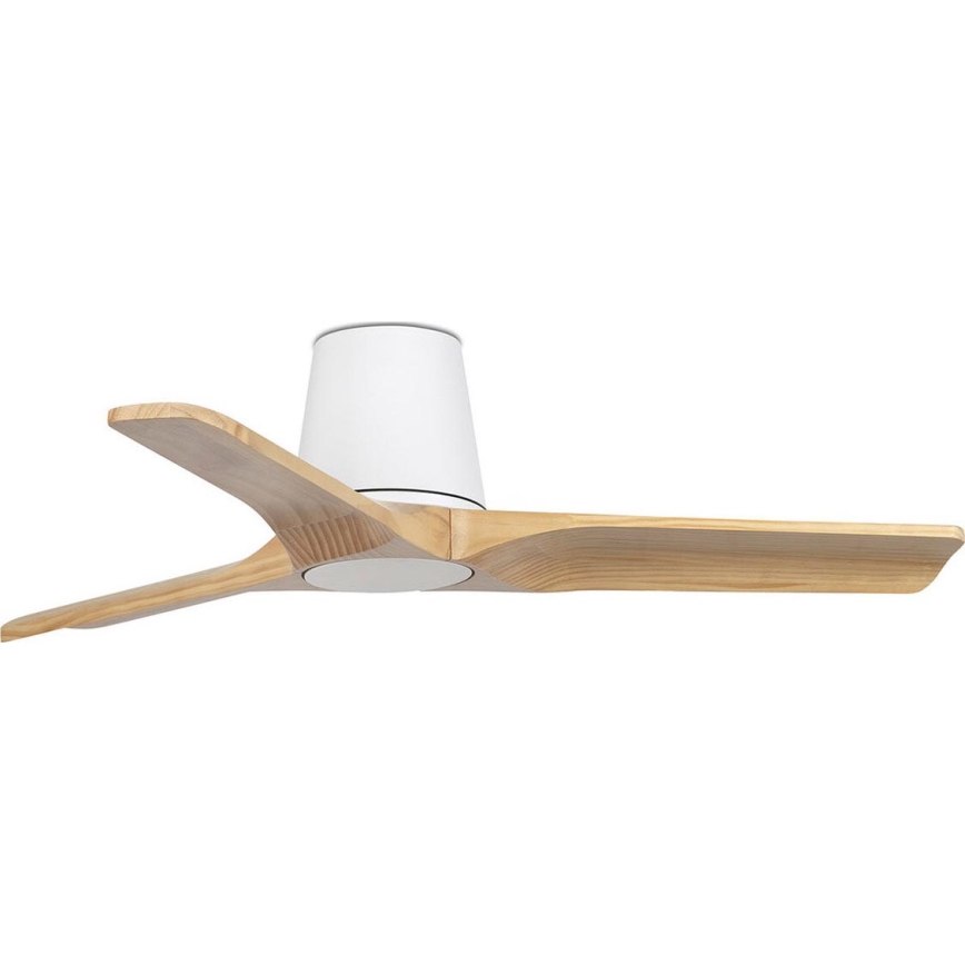 FARO 33836 - Ceiling fan HEYWOOD TUB S pine/white d. 90 cm + remote control