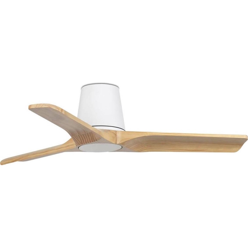FARO 33836WT - Ceiling fan HEYWOOD TUB S pine/white d. 90 cm Wi-Fi Tuya + remote control