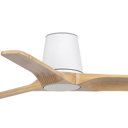 FARO 33836WT - Ceiling fan HEYWOOD TUB S pine/white d. 90 cm Wi-Fi Tuya + remote control