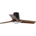 FARO 33837WT-1TW - LED Dimmable ceiling fan HEYWOOD TUB S LED/10W/230V 2700/4000/6000K pine/white d. 90 cm Wi-Fi Tuya + remote control