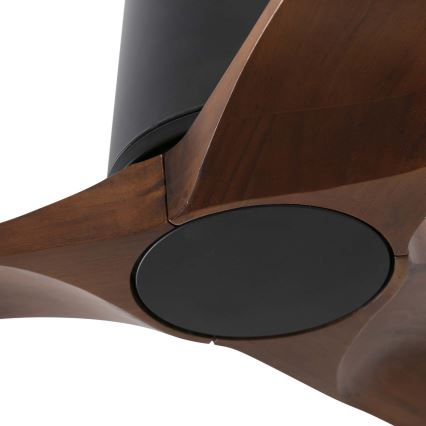 FARO 33837WT - Ceiling fan HEYWOOD TUB S pine/black d. 90 cm Wi-Fi Tuya + remote control