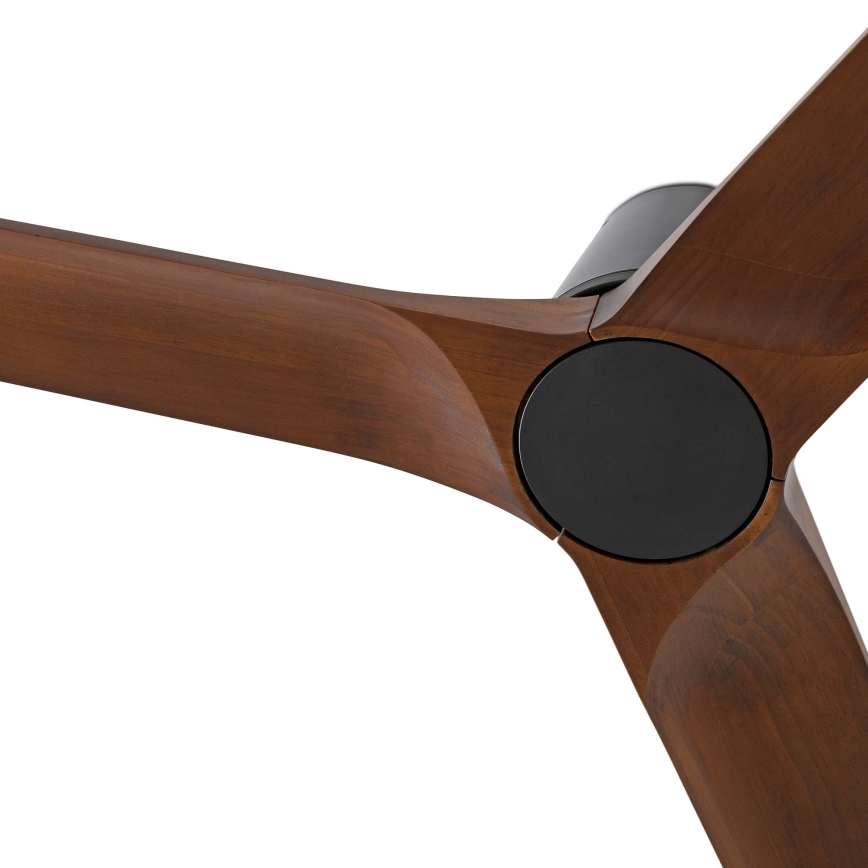 FARO 33837WT - Ceiling fan HEYWOOD TUB S pine/black d. 90 cm Wi-Fi Tuya + remote control