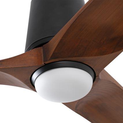 FARO 33839-1TW - LED Dimmable ceiling fan HEYWOOD TUB L LED/10W/230V 2700/4000/6000K pine/black d. 132 cm + remote control