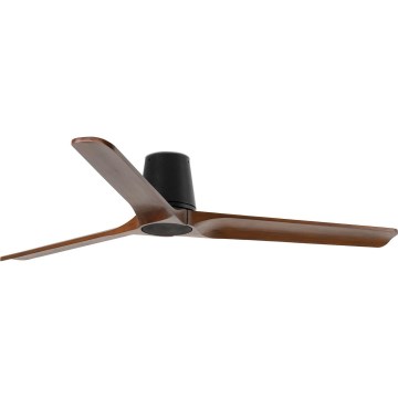 FARO 33839 - Ceiling fan HEYWOOD TUB L pine/black d. 132 cm + remote control