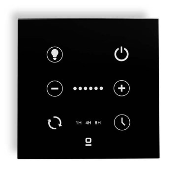 FARO 33988 - Wall-mounted Touch Controller for 230V Ceiling Fans, Black
