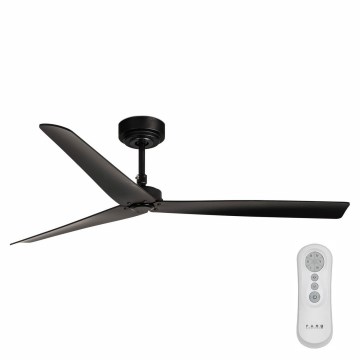 FARO 34100 - Ceiling fan MILOS black + remote control