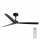 FARO 34100 - Ceiling fan MILOS black + remote control