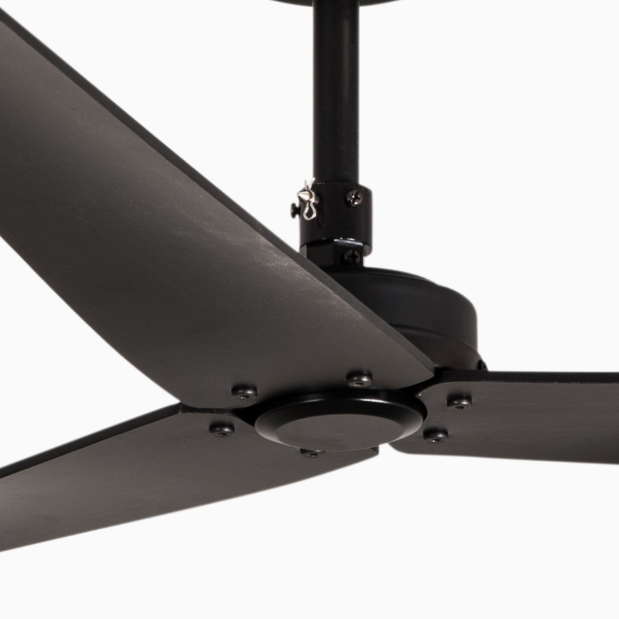 FARO 34100 - Ceiling fan MILOS black + remote control