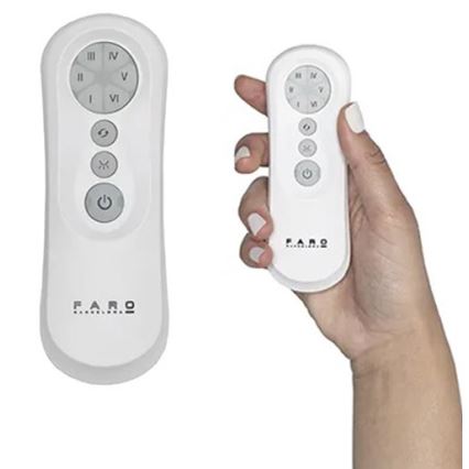 FARO 34100 - Ceiling fan MILOS black + remote control
