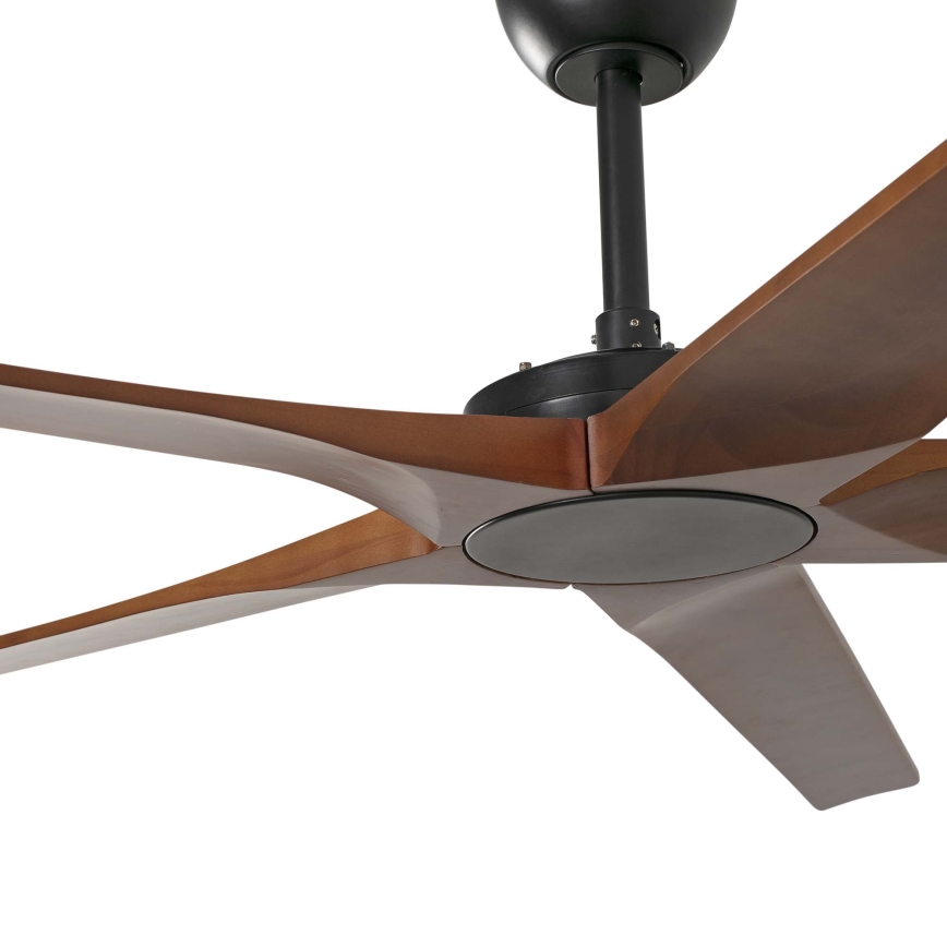 FARO 34190WT - Ceiling fan BIGWOOD XL pine/black d. 200 cm Wi-Fi Tuya + remote control
